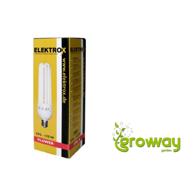 Úsporná CFL lampa ELEKTROX 125 W květ