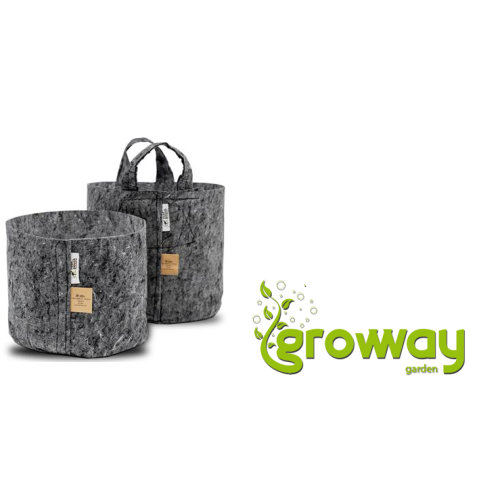 Root Pouch Grey textilní květináč
