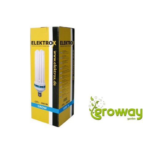 Úsporná CFL lampa ELEKTROX 200W, na růst