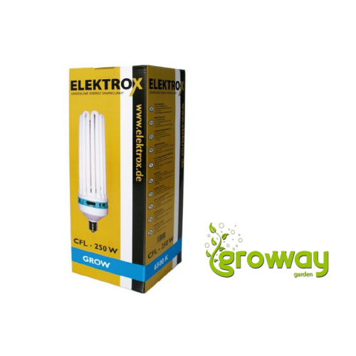 Úsporná CFL lampa ELEKTROX 250W, na růst