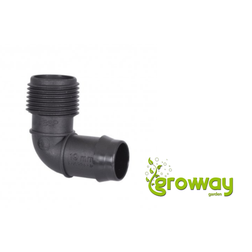Alien Hydroponics RDWC náhradní L-spoj 19mm-3/4‘‘ Male