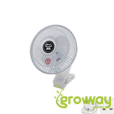Gorilla Clip Fan 15 W dvourychlostní klipsový ventilátor 15 cm