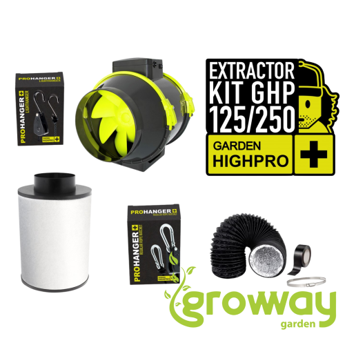 Garden High Pro Extractor Kit 125 mm, 250 m3/h