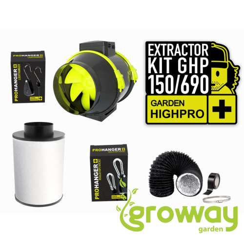 Garden High Pro Extractor Kit 150 mm, 690 m3/h