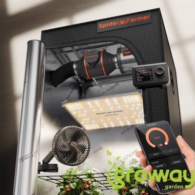 Spider Farmer grow set 70x70x160 SF1000 EVO LED Smart GGS Controller APP ventilace kit