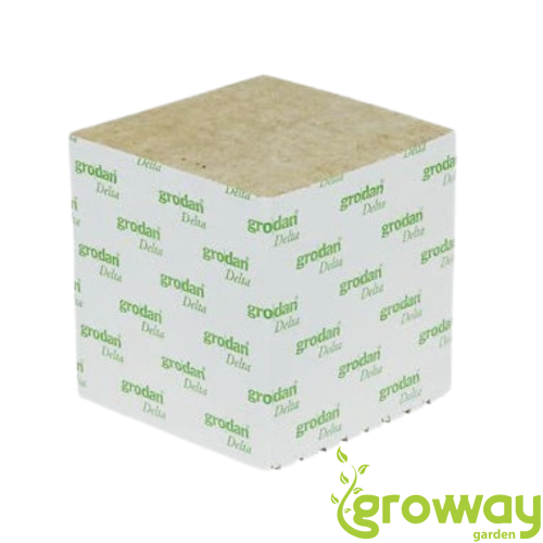 Grodan pěstební kostka velká 100x100x65 mm, bez díry