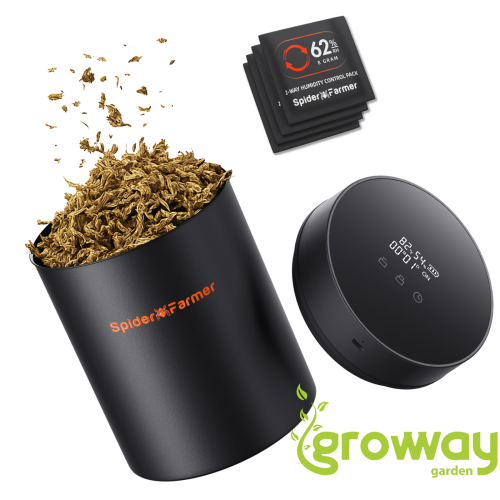 Spider Farmer 2L Auto-Cure Smart Jar – vakuová dóza s chytrým víkem