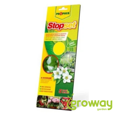 Žluté lepové šipky Stopset 14x5 cm - 5ks