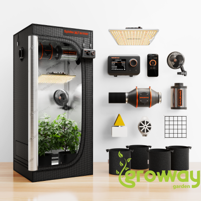 Spider Farmer 70×70×160 cm Complete Grow Tent Kit – SF1000 LED + Smart GGS